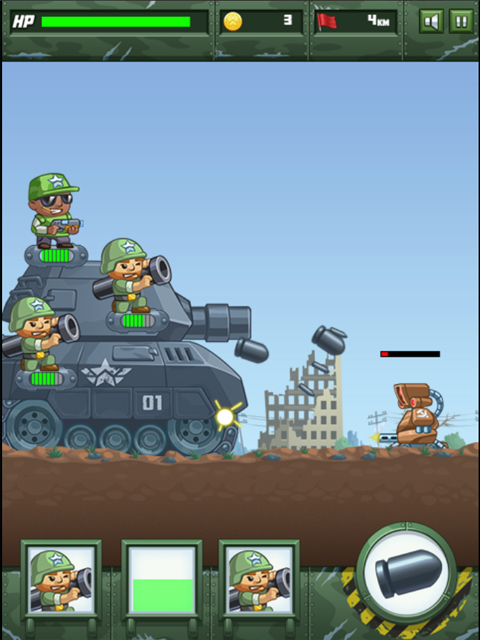 Verteidige den Panzer